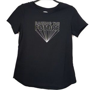 Old Navy 'Raising the Future' Black Top, XS - NEW